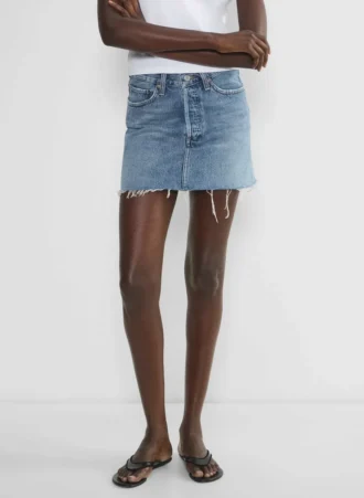 AGOLDE Minifalda con cintura en V