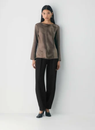 Blusa de satén Hastings