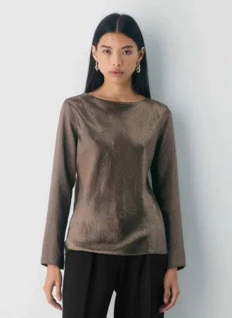 Blusa de satén Hastings