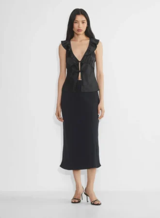 Blusa de satén Tonka