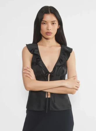 Blusa de satén Tonka