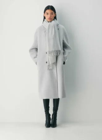 Bufanda con flecos de cachemira