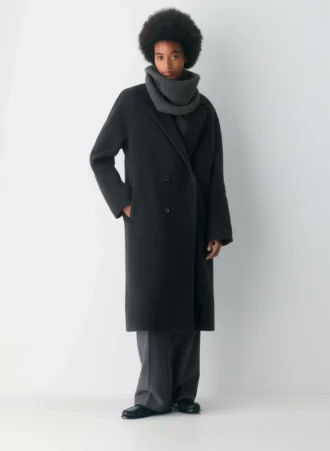 Bufanda de cuello de punto acanalado de cachemira