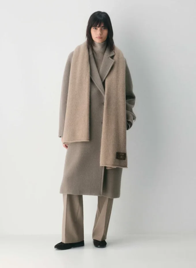 Bufanda de punto elástico de cachemira