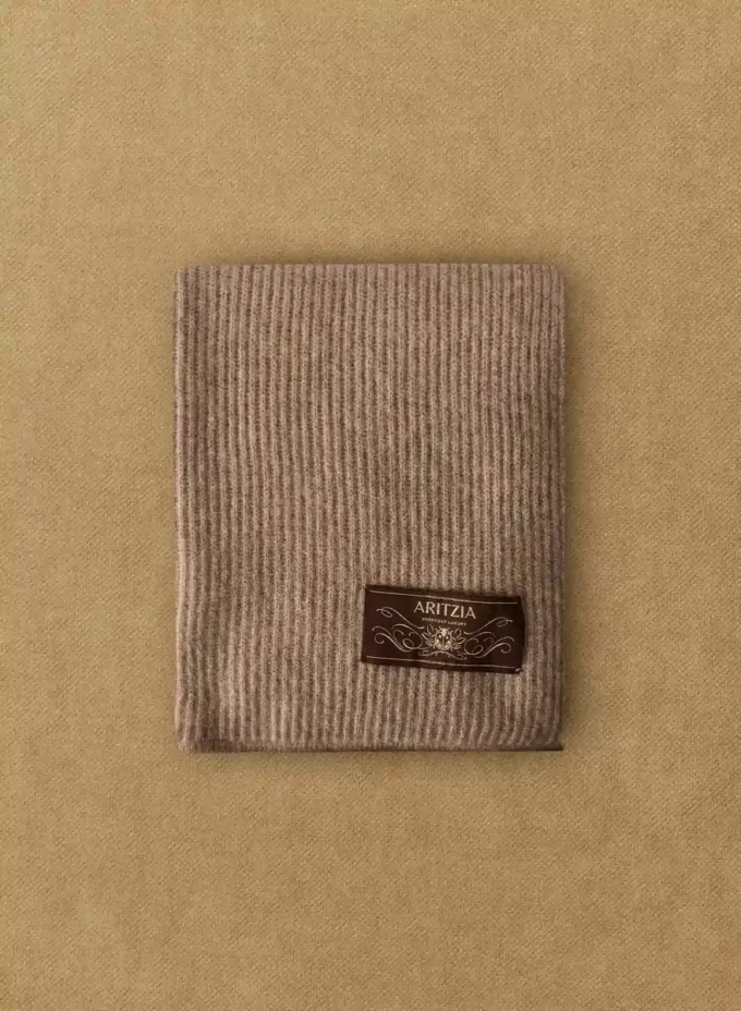 Bufanda de punto elástico de cachemira