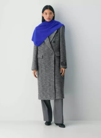 Bufanda triangular de cachemira cepillada