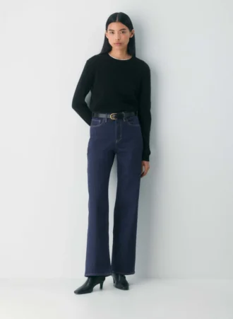 Cinturón de cuero macizo con detalle en latón