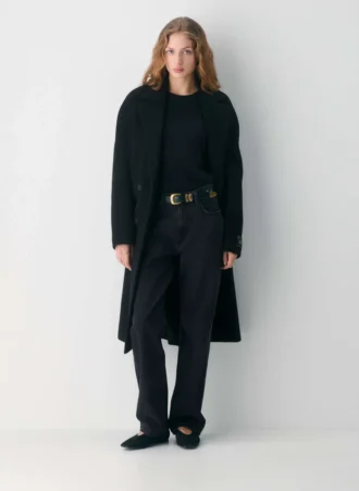 Cinturón de cuero macizo de latón occidental