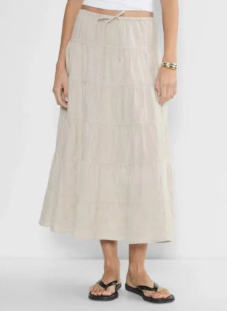 Falda Bouquet de lino