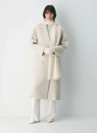 Manoplas de cachemira acanaladas