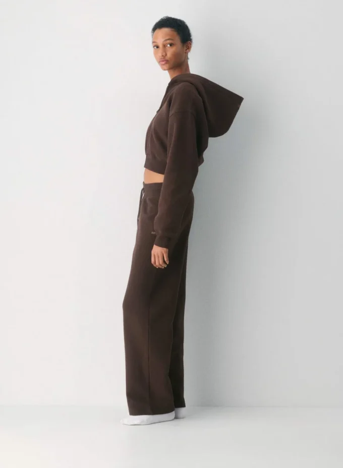 Sudadera con capucha y cremallera Perfect Crop de felpa suave