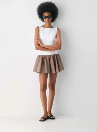 Vestido de popelín Segment